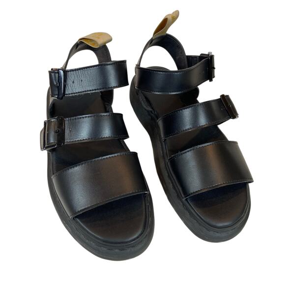 Dr Martens Vegan Gryphon Slingback Sandals Black Men's Size 10 / Womens 11 - Picture 3 of 7